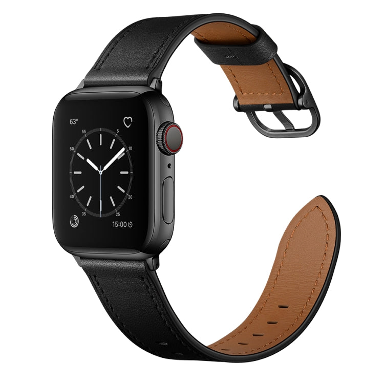 สายรัดข้อมือหนังสำรองสำหรับ Apple Watch Series 7 ขนาด 41 มม. / 6&SE&5&4 ขนาด 40 มม. / 3&2&1 ขนาด 38 มม., 7 ขนาด 45 มม. / 6&SE&5&4 ขนาด 44 มม. / 3&2&1 ขนาด 42 มม.