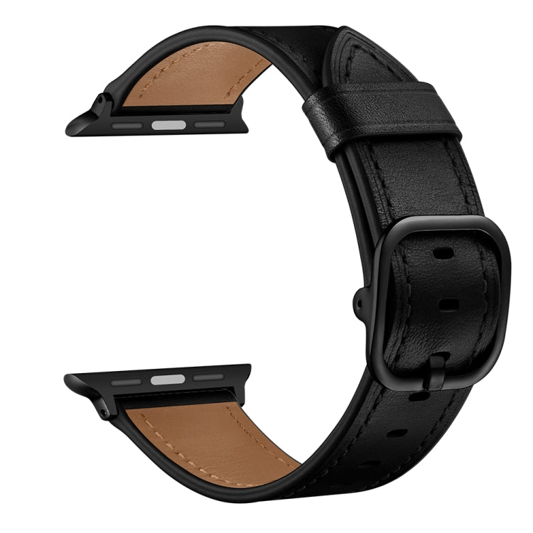 สายรัดข้อมือหนังสำรองสำหรับ Apple Watch Series 7 ขนาด 41 มม. / 6&SE&5&4 ขนาด 40 มม. / 3&2&1 ขนาด 38 มม., 7 ขนาด 45 มม. / 6&SE&5&4 ขนาด 44 มม. / 3&2&1 ขนาด 42 มม.