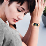 Diamond Stainless Steel Replacement Strap Watchband, For Fitbit Charge 5