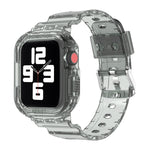 สายเปลี่ยนแบบบูรณาการ TPU ใส Glacier สำหรับ Apple Watch Series 7 45mm, สำหรับ Apple Watch Series 7 41mm