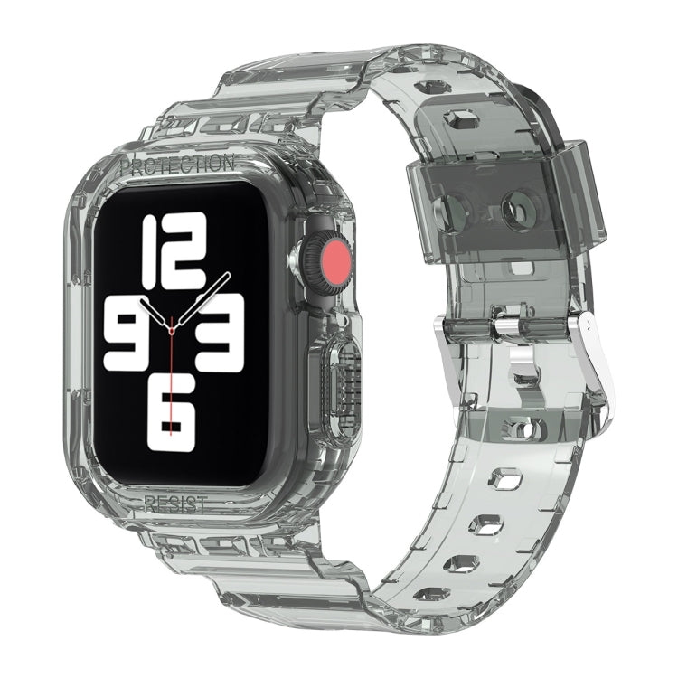 สายเปลี่ยนแบบบูรณาการ TPU ใส Glacier สำหรับ Apple Watch Series 7 45mm, สำหรับ Apple Watch Series 7 41mm