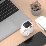 สายเปลี่ยนแบบบูรณาการ TPU ใส Glacier สำหรับ Apple Watch Series 7 45mm, สำหรับ Apple Watch Series 7 41mm
