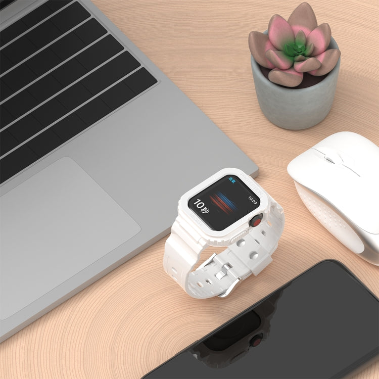 สายเปลี่ยนแบบบูรณาการ TPU ใส Glacier สำหรับ Apple Watch Series 7 45mm, สำหรับ Apple Watch Series 7 41mm