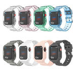 สายเปลี่ยนแบบบูรณาการ TPU ใส Glacier สำหรับ Apple Watch Series 7 45mm, สำหรับ Apple Watch Series 7 41mm