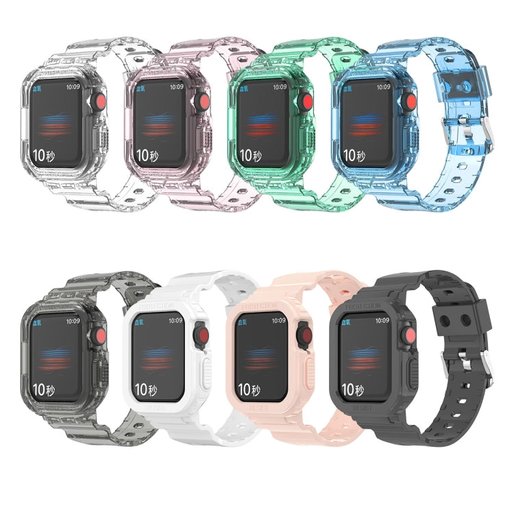 สายเปลี่ยนแบบบูรณาการ TPU ใส Glacier สำหรับ Apple Watch Series 7 45mm, สำหรับ Apple Watch Series 7 41mm