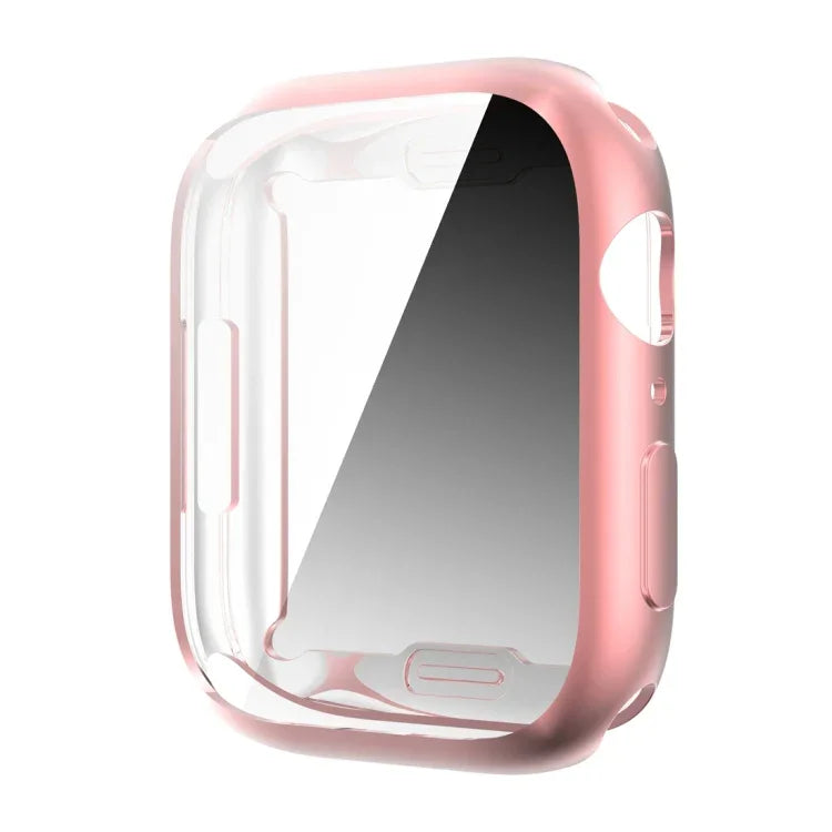 เคสป้องกันแบบชุบไฟฟ้าครอบคลุม TPU กันกระแทก สำหรับ Apple Watch Series 9 / 8 / 7 41mm, สำหรับ Apple Watch Series 9 / 8 / 7 45mm