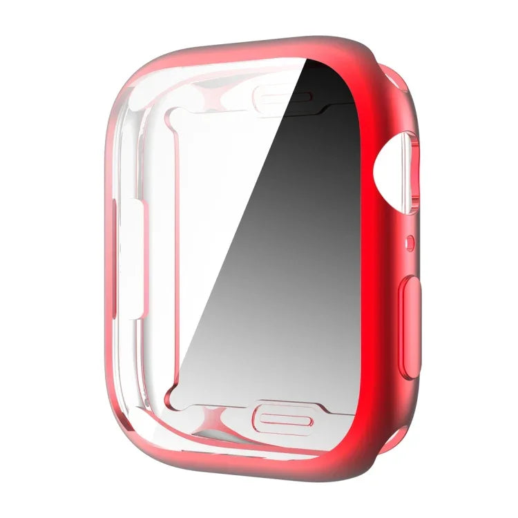 เคสป้องกันแบบชุบไฟฟ้าครอบคลุม TPU กันกระแทก สำหรับ Apple Watch Series 9 / 8 / 7 41mm, สำหรับ Apple Watch Series 9 / 8 / 7 45mm