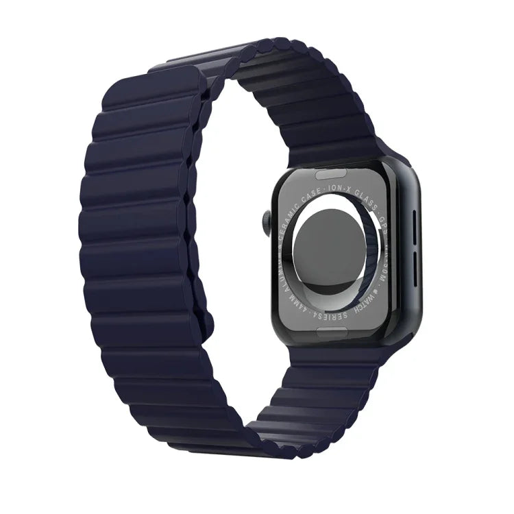 Integrated Silicone Replacement Strap Watchband For Apple Watch Series, 7 41mm / 6&SE&5&4 40mm / 3&2&1 38mm, 7 45mm / 6&SE&5&4 44mm / 3&2&1 42mm