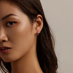 S925 เงินสเตอร์ลิง ต่างหูผู้หญิงลายดอกไม้ละเอียดอ่อน, ดอกไม้ละเอียดอ่อน
