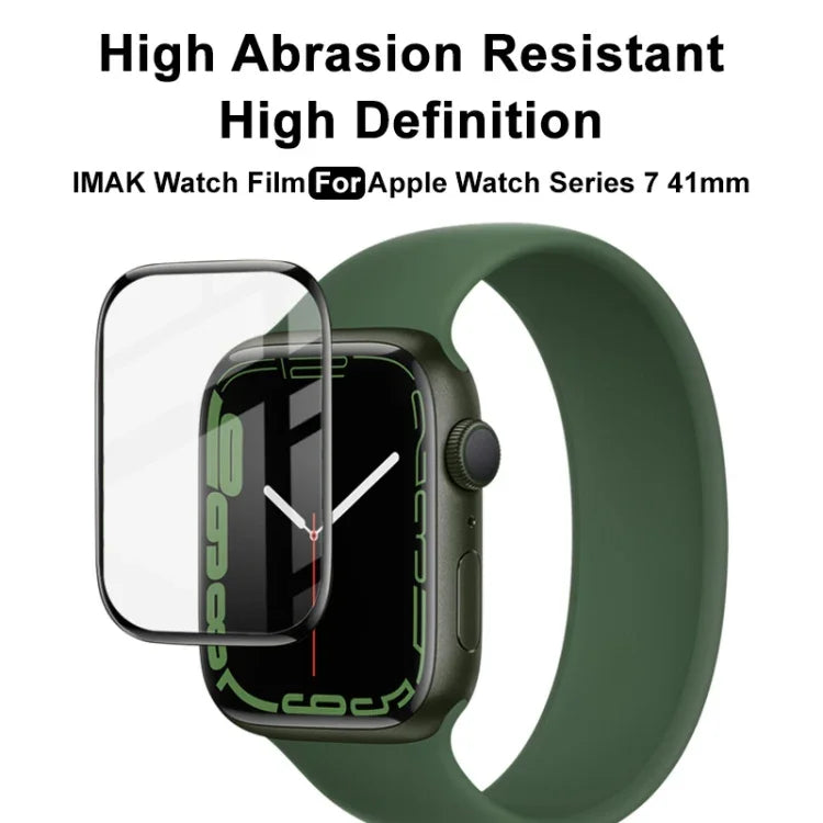 ฟิล์มป้องกันหน้าจอ Plexiglass HD IMAK สำหรับ Apple Watch Series 9 / 8 / 7 41mm, สำหรับ Apple Watch 7 41mm, สำหรับ Apple Watch 7 45mm