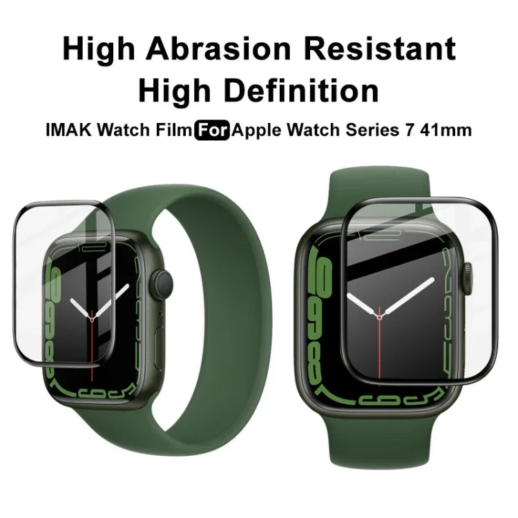 ฟิล์มป้องกันหน้าจอ Plexiglass HD IMAK สำหรับ Apple Watch Series 9 / 8 / 7 41mm, สำหรับ Apple Watch 7 41mm, สำหรับ Apple Watch 7 45mm