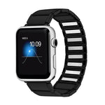 สายเปลี่ยนแบบแม่เหล็กเหล็กข้อต่อไม้ไผ่ สำหรับ Apple Watch Series 7 41mm / 6&SE&5&4 40mm / 3&2&1 38mm, 7 45mm / 6&SE&5&4 44mm / 3&2&1 42mm
