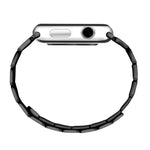 สายเปลี่ยนแบบแม่เหล็กเหล็กข้อต่อไม้ไผ่ สำหรับ Apple Watch Series 7 41mm / 6&SE&5&4 40mm / 3&2&1 38mm, 7 45mm / 6&SE&5&4 44mm / 3&2&1 42mm