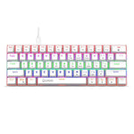 แป้นพิมพ์กลไกมีไฟสวย HXSJ V900 61 ปุ่ม สีดำ สีขาว