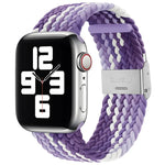 สายรัดนาฬิกาไนลอนถักแบบหัวล็อกเดียวสำหรับ Apple Watch Series, 7 41mm / 6&SE&5&4 40mm / 3&2&1 38mm