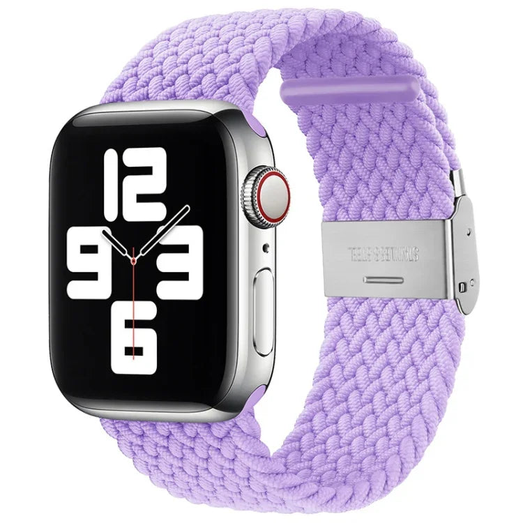 สายรัดนาฬิกาไนลอนถักแบบหัวล็อกเดียวสำหรับ Apple Watch Series, 7 41mm / 6&SE&5&4 40mm / 3&2&1 38mm
