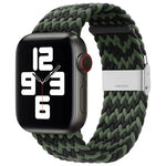 สายรัดนาฬิกาไนลอนถักแบบหัวล็อกเดียวสำหรับ Apple Watch Series, 7 41mm / 6&SE&5&4 40mm / 3&2&1 38mm