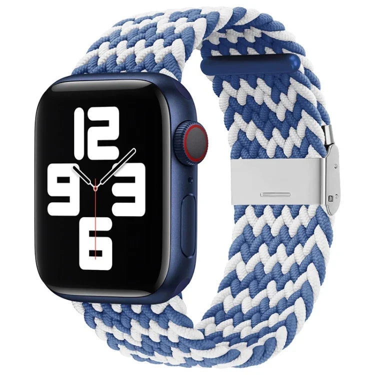 สายรัดนาฬิกาไนลอนถักแบบหัวล็อกเดียวสำหรับ Apple Watch Series, 7 41mm / 6&SE&5&4 40mm / 3&2&1 38mm