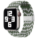 สายรัดนาฬิกาไนลอนถักแบบหัวล็อกเดียวสำหรับ Apple Watch Series, 7 41mm / 6&SE&5&4 40mm / 3&2&1 38mm