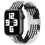 สายรัดนาฬิกาไนลอนถักแบบหัวล็อกเดียวสำหรับ Apple Watch Series, 7 41mm / 6&SE&5&4 40mm / 3&2&1 38mm