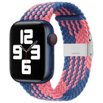 สายรัดนาฬิกาไนลอนถักแบบหัวล็อกเดียวสำหรับ Apple Watch Series, 7 41mm / 6&SE&5&4 40mm / 3&2&1 38mm