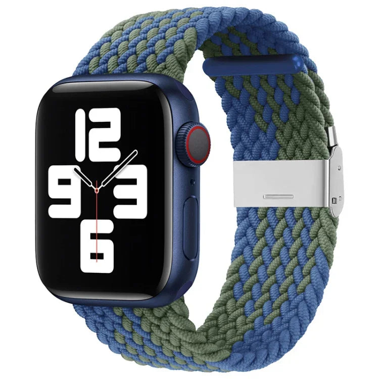 สายรัดนาฬิกาไนลอนถักแบบหัวล็อกเดียวสำหรับ Apple Watch Series, 7 41mm / 6&SE&5&4 40mm / 3&2&1 38mm