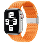 สายรัดนาฬิกาไนลอนถักแบบหัวล็อกเดียวสำหรับ Apple Watch Series, 7 41mm / 6&SE&5&4 40mm / 3&2&1 38mm