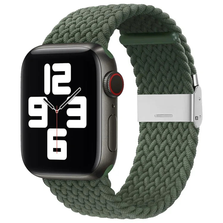 สายรัดนาฬิกาไนลอนถักแบบหัวล็อกเดียวสำหรับ Apple Watch Series, 7 41mm / 6&SE&5&4 40mm / 3&2&1 38mm