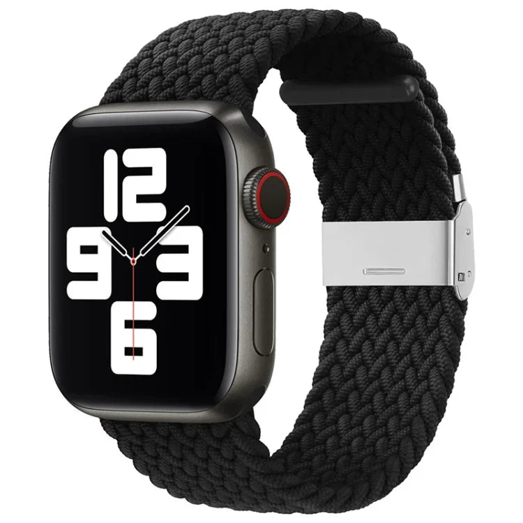 สายรัดนาฬิกาไนลอนถักแบบหัวล็อกเดียวสำหรับ Apple Watch Series, 7 41mm / 6&SE&5&4 40mm / 3&2&1 38mm