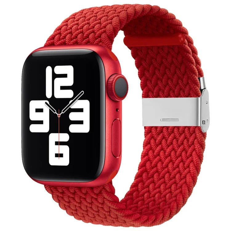 สายรัดนาฬิกาไนลอนถักแบบหัวล็อกเดียวสำหรับ Apple Watch Series, 7 41mm / 6&SE&5&4 40mm / 3&2&1 38mm