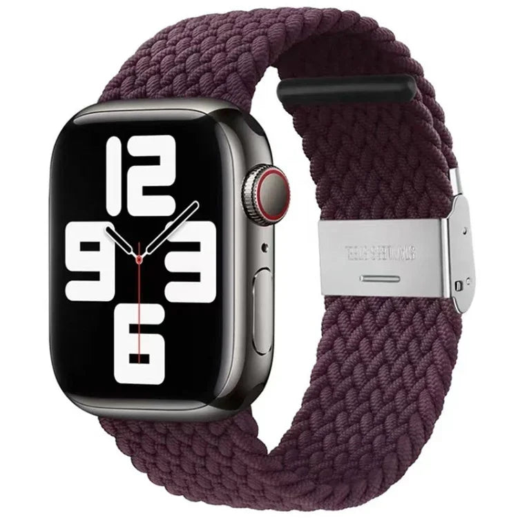 สายรัดนาฬิกาไนลอนถักแบบหัวล็อกเดียวสำหรับ Apple Watch Series, 7 41mm / 6&SE&5&4 40mm / 3&2&1 38mm