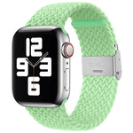สายรัดนาฬิกาไนลอนถักแบบหัวล็อกเดียวสำหรับ Apple Watch Series, 7 41mm / 6&SE&5&4 40mm / 3&2&1 38mm