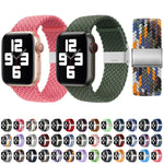 สายรัดนาฬิกาไนลอนถักแบบหัวล็อกเดียวสำหรับ Apple Watch Series, 7 41mm / 6&SE&5&4 40mm / 3&2&1 38mm