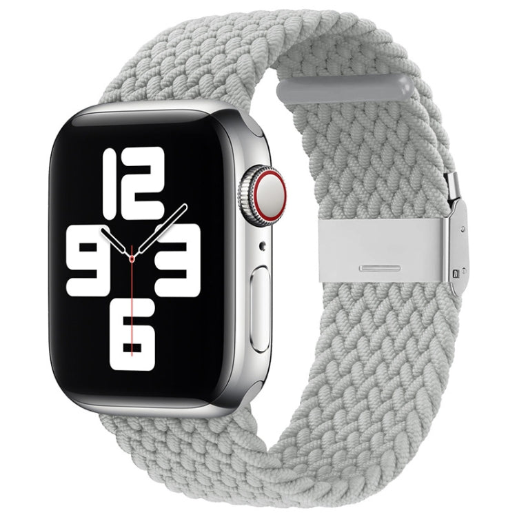สายเปลี่ยนถักไนลอนแบบหัวเข็มขัดเดียว สำหรับ Apple Watch Series 7 45mm / 6&SE&5&4 44mm / 3&2&1 42mm