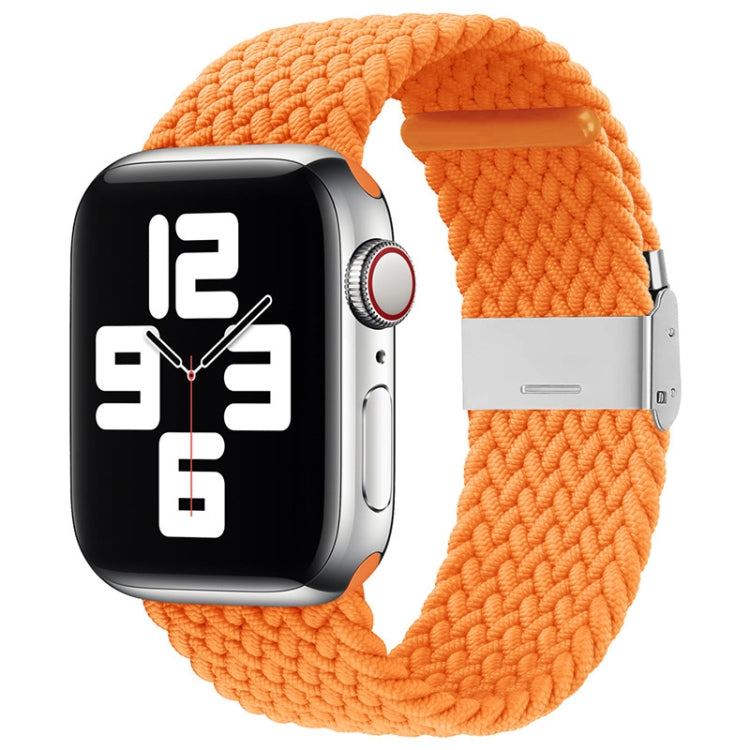 สายเปลี่ยนถักไนลอนแบบหัวเข็มขัดเดียว สำหรับ Apple Watch Series 7 45mm / 6&SE&5&4 44mm / 3&2&1 42mm