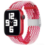 สายเปลี่ยนถักไนลอนแบบหัวเข็มขัดเดียว สำหรับ Apple Watch Series 7 45mm / 6&SE&5&4 44mm / 3&2&1 42mm