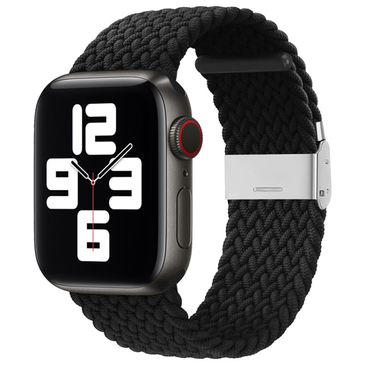 สายเปลี่ยนถักไนลอนแบบหัวเข็มขัดเดียว สำหรับ Apple Watch Series 7 45mm / 6&SE&5&4 44mm / 3&2&1 42mm