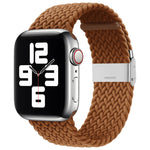 สายเปลี่ยนถักไนลอนแบบหัวเข็มขัดเดียว สำหรับ Apple Watch Series 7 45mm / 6&SE&5&4 44mm / 3&2&1 42mm