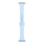 Slimming Silicone Replacement Watchband For Apple Watch Series, 7 45mm / 6&SE&5&4 44mm / 3&2&1 42mm