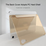 Double-sided Matte Translucent PC Tablet Leather Case with 3-folding Holder & Sleep / Wake-up Function, For iPad mini 2024 / mini 6