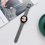 สายรัดนาฬิกาหนังเย็บ สำหรับ Samsung Galaxy Watch4 40 มม. / 44 มม.