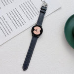สายรัดนาฬิกาหนังเย็บ สำหรับ Samsung Galaxy Watch4 40 มม. / 44 มม.