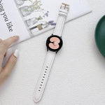 สายรัดนาฬิกาหนังเย็บ สำหรับ Samsung Galaxy Watch4 40 มม. / 44 มม.