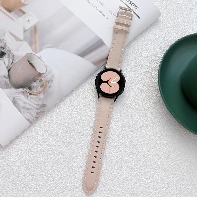 สายรัดนาฬิกาหนังเย็บ สำหรับ Samsung Galaxy Watch4 40 มม. / 44 มม.
