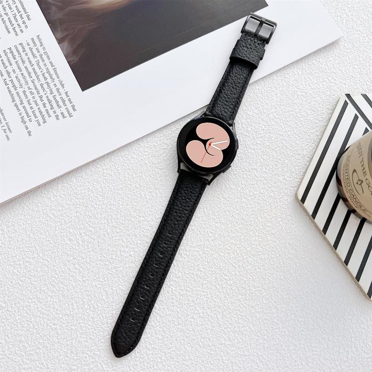 สายรัดนาฬิกาหนังลายลิ้นจี่ สำหรับ Samsung Galaxy Watch4 40 มม. / 44 มม.