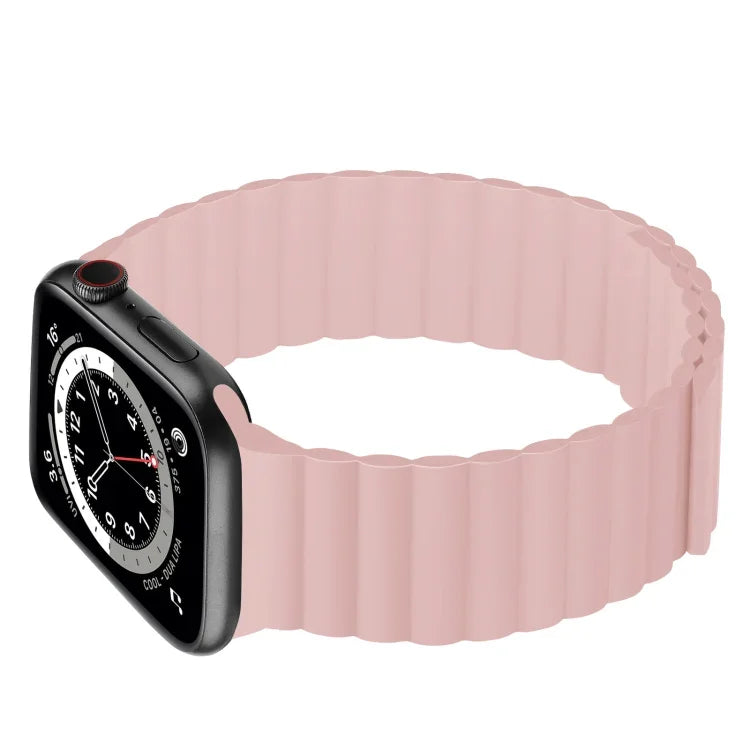 สายซิลิโคนแม่เหล็กรวมสั้นสำหรับ Apple Watch Series, 7 41mm / 6&SE&5&4 40mm / 3&2&1 38mm, 7 45mm / 6&SE&5&4 44mm / 3&2&1 42mm