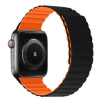 สายซิลิโคนแม่เหล็กรวมสั้นสำหรับ Apple Watch Series, 7 41mm / 6&SE&5&4 40mm / 3&2&1 38mm, 7 45mm / 6&SE&5&4 44mm / 3&2&1 42mm