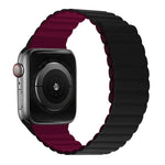 สายซิลิโคนแม่เหล็กรวมสั้นสำหรับ Apple Watch Series, 7 41mm / 6&SE&5&4 40mm / 3&2&1 38mm, 7 45mm / 6&SE&5&4 44mm / 3&2&1 42mm