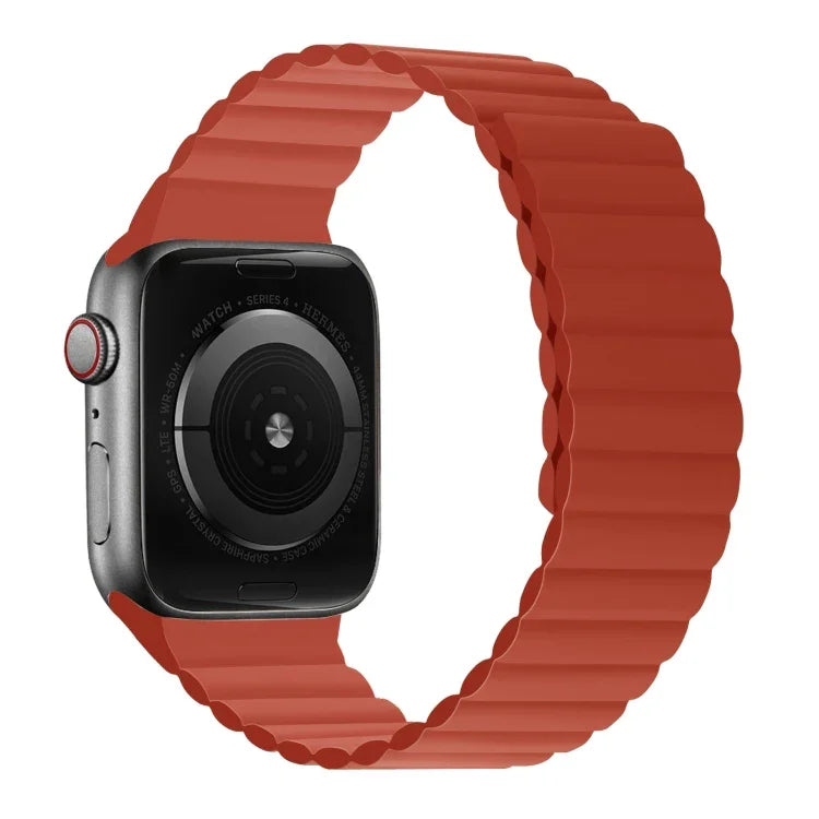 สายซิลิโคนแม่เหล็กรวมสั้นสำหรับ Apple Watch Series, 7 41mm / 6&SE&5&4 40mm / 3&2&1 38mm, 7 45mm / 6&SE&5&4 44mm / 3&2&1 42mm