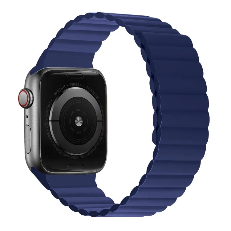 สายซิลิโคนแม่เหล็กรวมสั้นสำหรับ Apple Watch Series, 7 41mm / 6&SE&5&4 40mm / 3&2&1 38mm, 7 45mm / 6&SE&5&4 44mm / 3&2&1 42mm